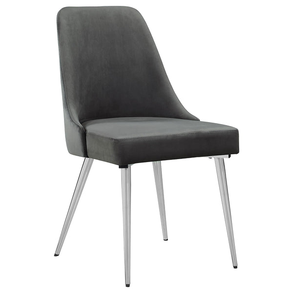  Coaster Furniture Cabianca 191442 Upholstered Dining Side Chair - Grey IMAGE 1