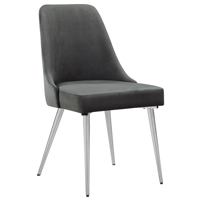  Coaster Furniture Cabianca 191442 Upholstered Dining Side Chair - Grey IMAGE 1