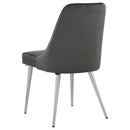 Coaster Furniture Cabianca 191442 Upholstered Dining Side Chair - Grey IMAGE 5