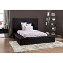  Furniture of America Davida King Upholstered Platform Bed with Storage CM7897BK-EK-BED IMAGE 2