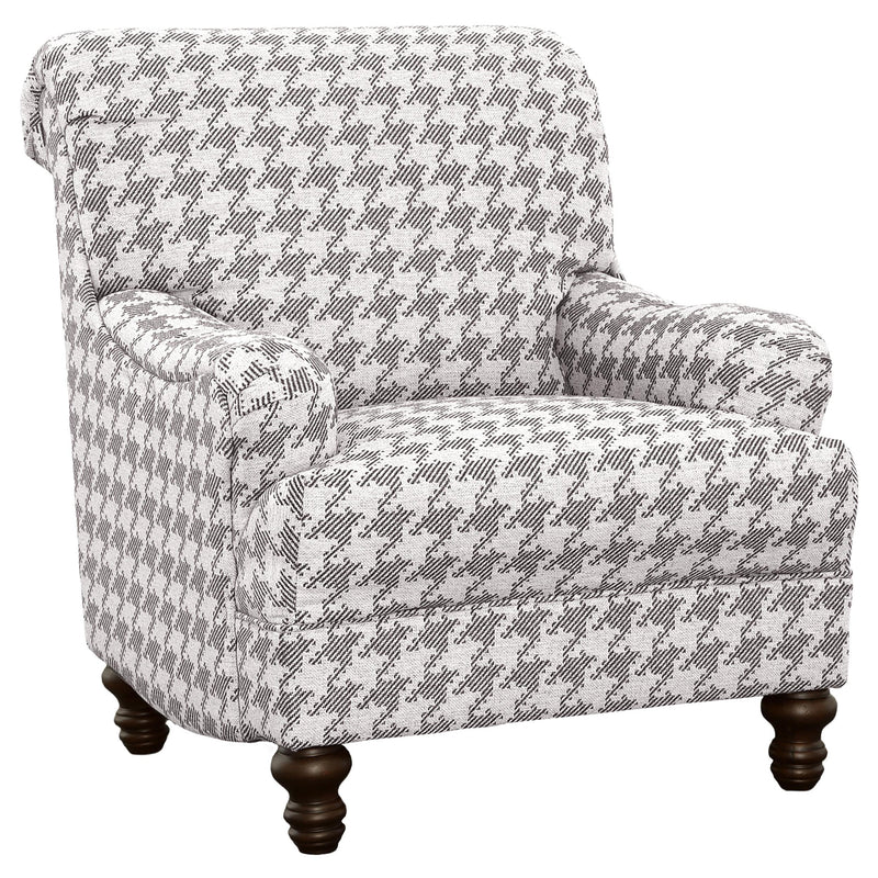  Coaster Furniture Glenn 903096 Upholstered English Arm Accent Chair - Grey IMAGE 2