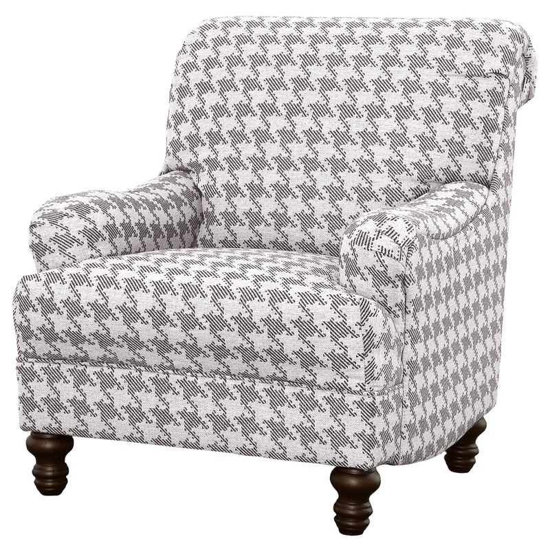  Coaster Furniture Glenn 903096 Upholstered English Arm Accent Chair - Grey IMAGE 4