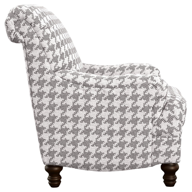  Coaster Furniture Glenn 903096 Upholstered English Arm Accent Chair - Grey IMAGE 7