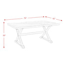 Elements International Lexi Dining Table with Marble Top and Trestle Base CLX100DT IMAGE 9