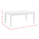 Elements International Dining Table with Glass Top DFH150DTML IMAGE 9