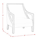 Elements International Hopkins Stationary Fabric Accent Chair UHK525101E IMAGE 11