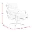 Elements International Kota Swivel Fabric Accent Chair UKA3200102SWE IMAGE 12