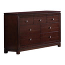 Elements International London 7-Drawer Dresser with Mirror LN600DRMR IMAGE 2