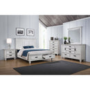  Coaster Furniture Franco 205330Q Wood Queen Storage Panel Bed - Distressed White IMAGE 6