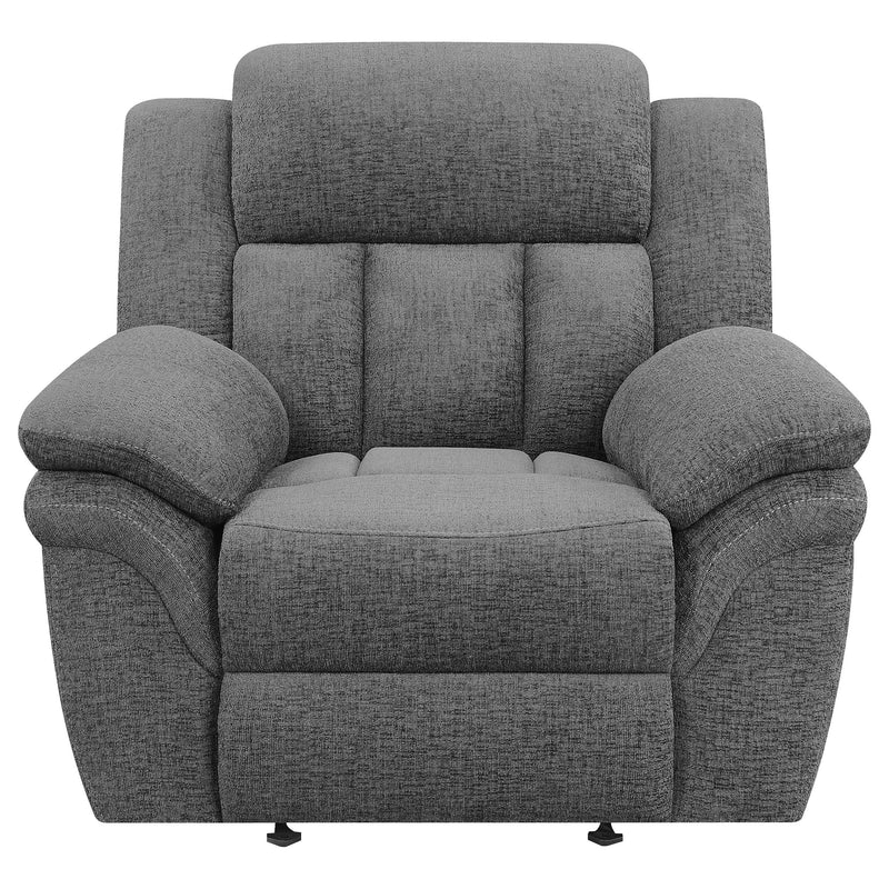  Coaster Furniture Bahrain 609543P Upholstered Power Glider Recliner - Charcoal IMAGE 3