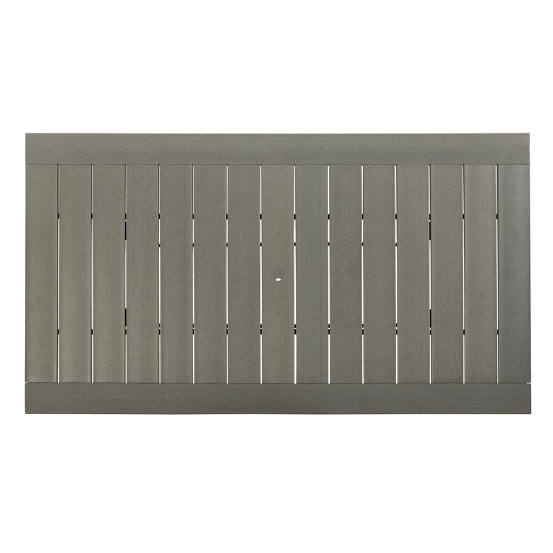  Signature Design by Ashley Visola P802-625 Rectangular Dining Table with Umbrella Option IMAGE 4