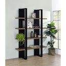  Coaster Furniture Danbrook 882036 71-inch 4-shelf Bookshelf - Black and Aged Walnut IMAGE 9