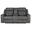  Signature Design by Ashley Jesolo 8670594C Double Reclining Loveseat with Console IMAGE 1