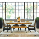 Elements International Cruz Dining Table with Trestle Base MDCZ100DT IMAGE 6