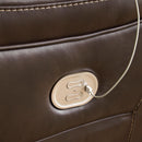 Signature Design by Ashley Dunleith Power Leather Match Recliner with Wall Recline U7160482 IMAGE 9