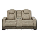 Signature Design by Ashley Next-Gen DuraPella Power Reclining Leather Look Loveseat with Console 2200318 IMAGE 2