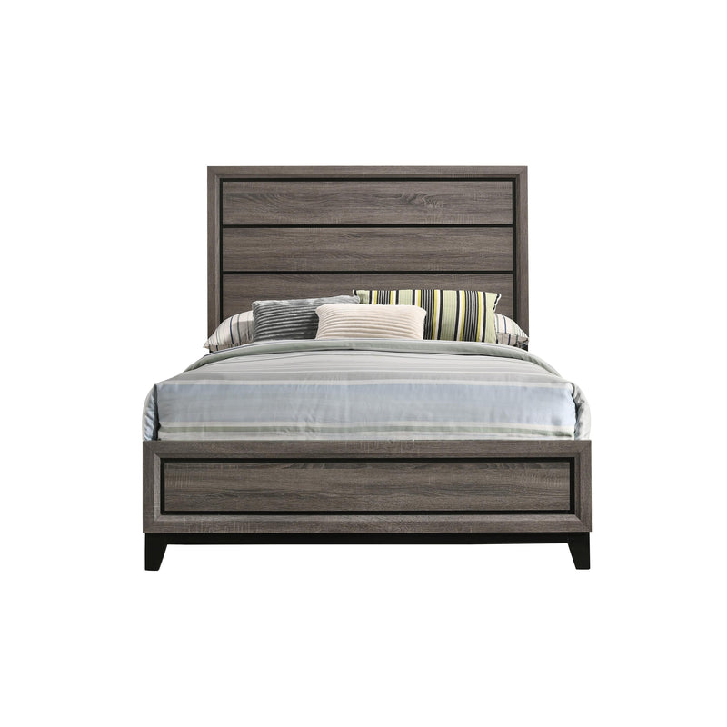 Coaster Furniture Watson 212421KW Wood California King Panel Bed - Grey Oak IMAGE 2