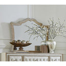  Coaster Furniture Antonella 223524 Upholstered Dresser Mirror - Camel IMAGE 1