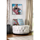  Furniture of America Latoya Leather Ottoman CM-AC6289WH IMAGE 4