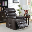 Furniture of America Flip Power Leather Look Recliner CM-RC6466 IMAGE 1