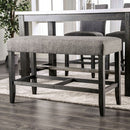  Furniture of America Brule Counter Height Bench CM3736GY-PBN IMAGE 1
