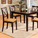 Furniture of America Square Melbourne Dining Table CM3838DK-T IMAGE 2