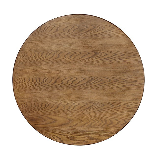 Furniture of America Round Dwight Dining Table CM3988NT-RT-48 IMAGE 2