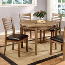 Furniture of America Round Dwight Dining Table CM3988NT-RT-48 IMAGE 4