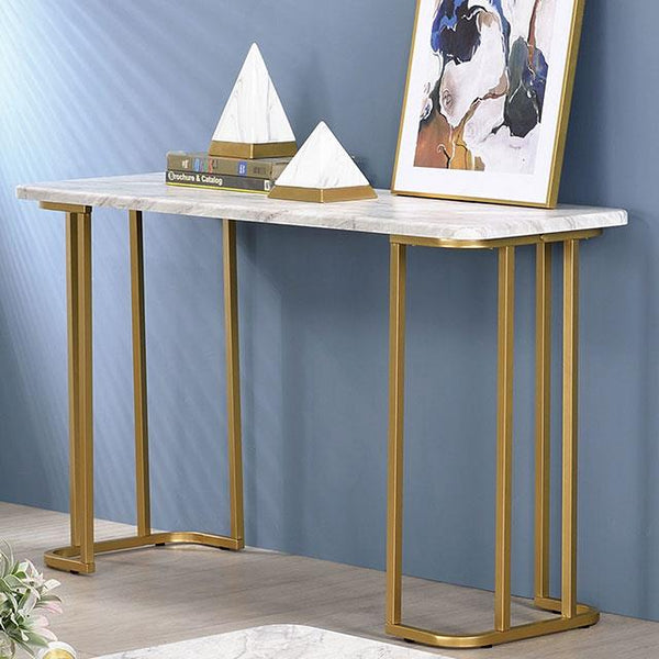 Furniture of America Calista CM4564WH-S Sofa Table IMAGE 1