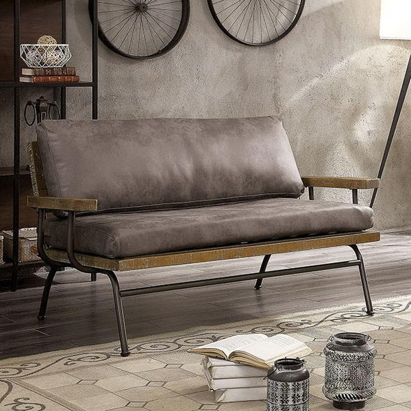 Furniture of America Santiago Stationary Loveseat CM6077BR-LV IMAGE 1