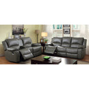  Furniture of America Sarles Reclining Bonded Leather Match Sofa CM6326-SF IMAGE 1