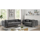  Furniture of America Sapphira Stationary Fabric Loveseat CM6498DG-LV-PK IMAGE 2