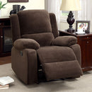  Furniture of America Haven Fabric Recliner CM6554-C IMAGE 1