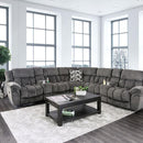  Furniture of America Irene Reclining Fabric Sectional CM6585GY-SECT IMAGE 8