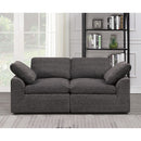  Furniture of America Joel Stationary Fabric Loveseat CM6974GY-LV IMAGE 2