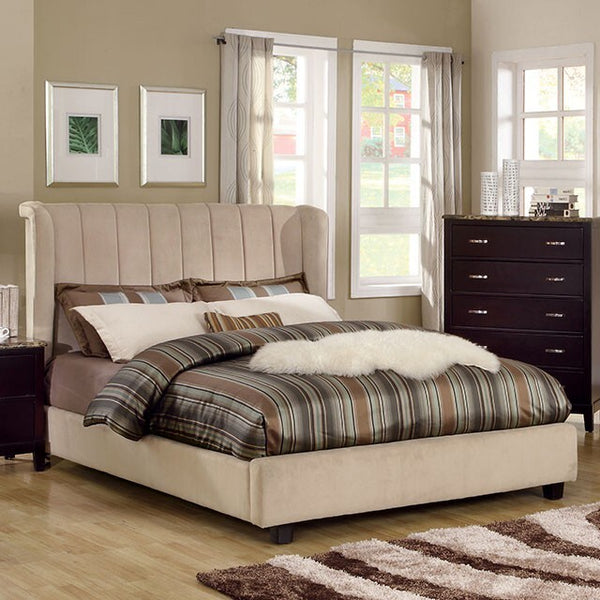 Furniture of America Maywood Twin Upholstered Platform Bed CM7025T-BED IMAGE 1