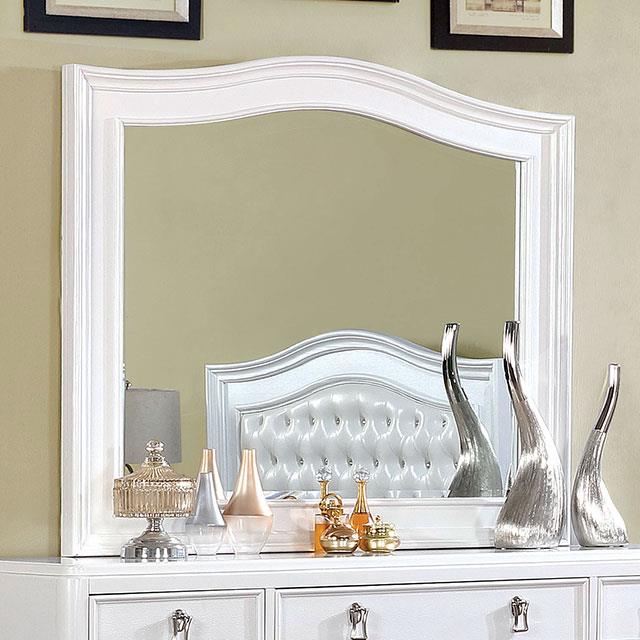 Furniture of America Ariston Dresser Mirror CM7171WH-M IMAGE 2