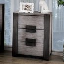  Furniture of America Janeiro 3-Drawer Nightstand CM7628GY-N IMAGE 1