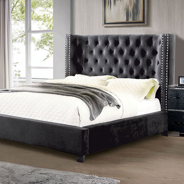 Furniture of America Cayla King Bed CM7779DG-EK-BED IMAGE 1