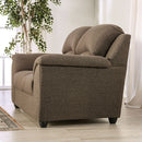  Furniture of America Meyrin Stationary Fabric Loveseat EM6720BR-LV IMAGE 4