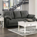  Furniture of America Canby Stationary Fabric Sofa EM6722DG-SF IMAGE 1