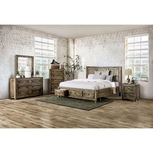 Furniture of America Oakridge Queen Bed EM7074BR-Q-BED IMAGE 2