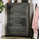  Furniture of America Oakridge 5-Drawer Chest EM7074DG-C IMAGE 3