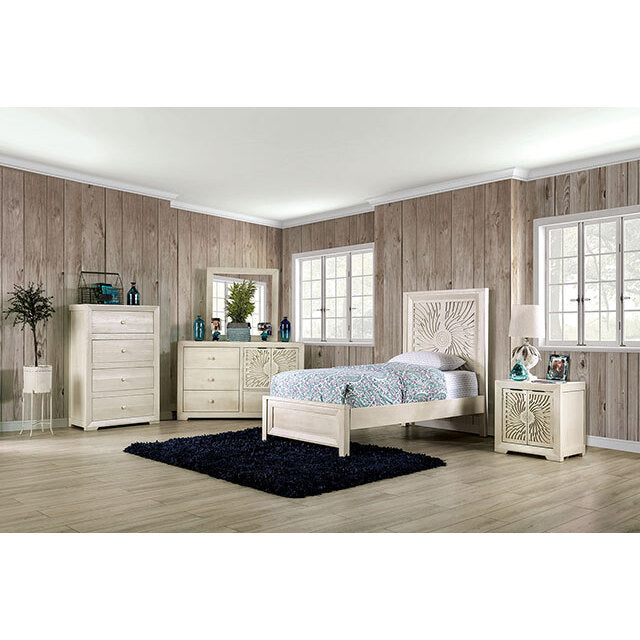 Furniture of America Geneva Twin Bed EM7080IV-T-BED IMAGE 2