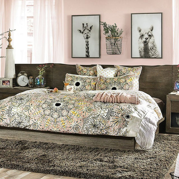 Furniture of America Bridgewater Queen Bed FOA7490Q-BED+PL IMAGE 1
