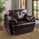  Furniture of America Morton Stationary Leather Chair SM6603-CH IMAGE 1