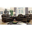  Furniture of America Listowel Bonded Leather Recliner CM6992-CH IMAGE 3