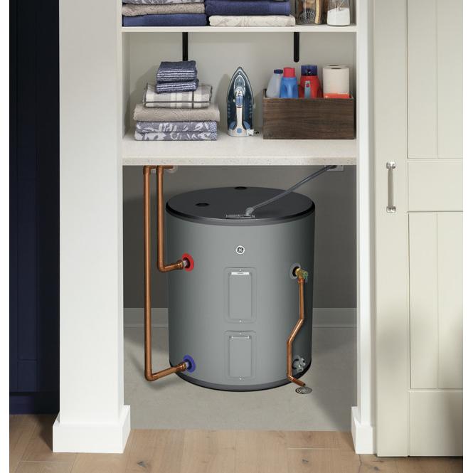 GE 26 Gallon Short Residential Electric Water Heater GE30L08BSM IMAGE 2