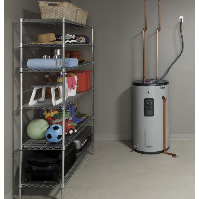GE 30 Gallon Short Residential Electric Water Heater GE30S10BLM IMAGE 2