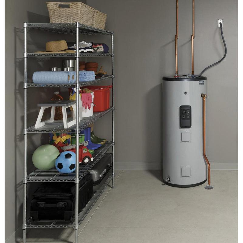 GE 40 Gallon Short Residential Electric Water Heater GE40S10BLM IMAGE 2